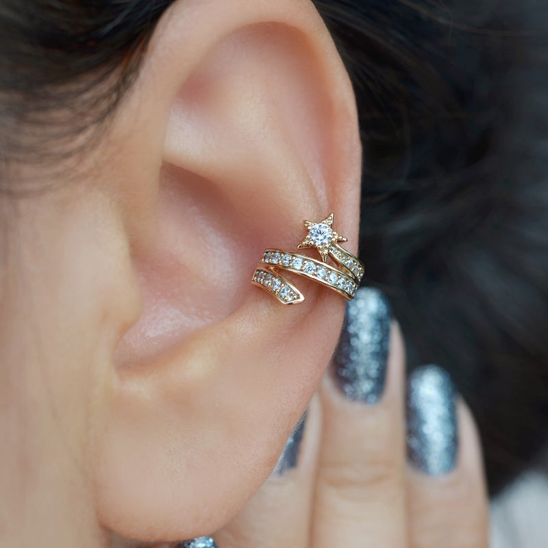 Compression Cartilage Earring Comet Earcuff