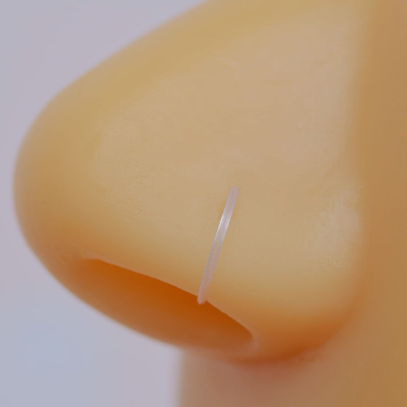 Ring Model Antiallergic Bioplast Speeding Silicone Nose Piercing