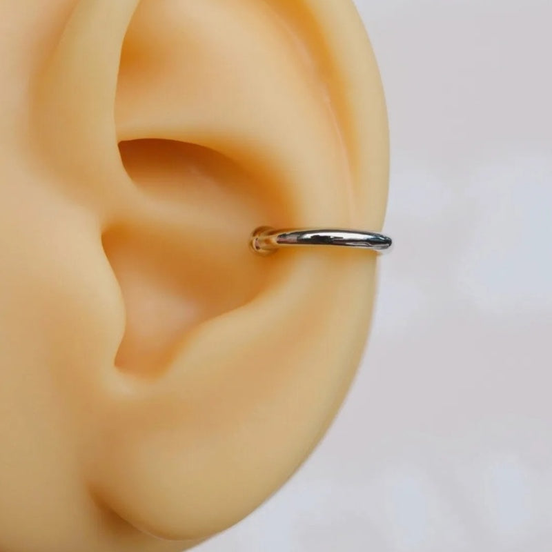 Compression Cartilage Earring Thin Flat Earcuff