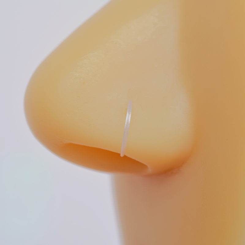 Ring Model Antiallergic Bioplast Speeding Silicone Nose Piercing
