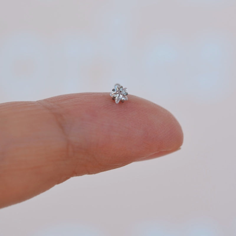 Star Solitaire Nose Piercing 3mm