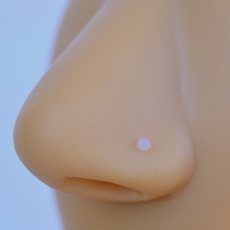 Antiallergic Bioplast Flexible Transparent Silicone Nose Piercing Silicone Nose Pin Nose Retainer