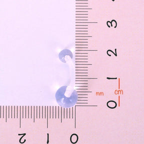 Bioflex Hypoallergenic Antiallergic Transparent Silicone Navel Belly Piercing 10 mm