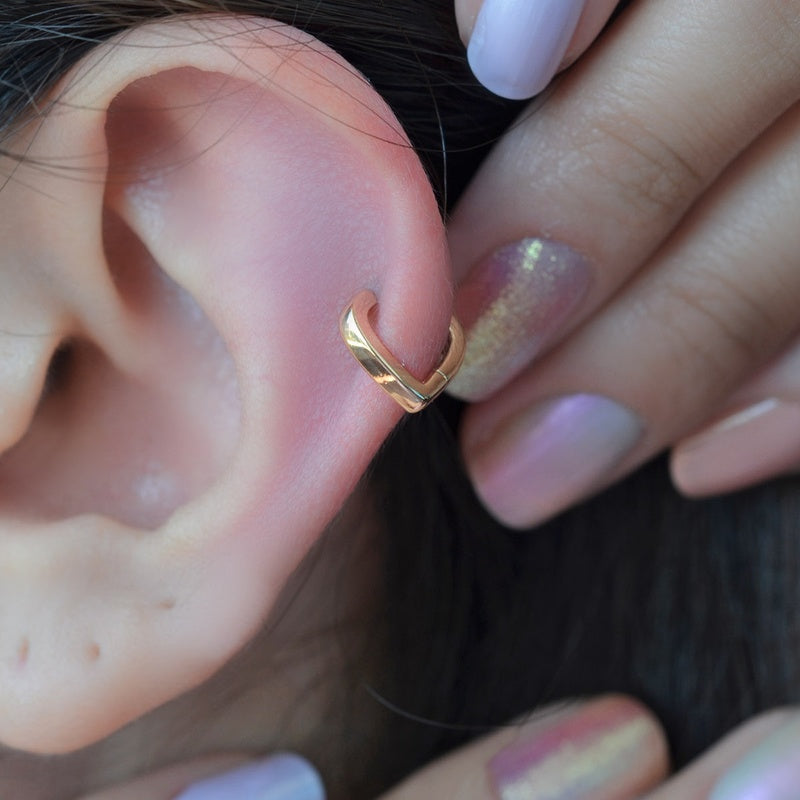 Heart Model Ring Piercing Tragus Helix Cartilage Earring