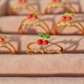 Cherry Ring - Adjustable Knuckle Ring