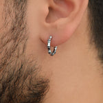 Bone Mens Earring Mens Earrings Male Huggie Antique Thumb Vintage Hoop Earrings