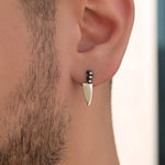 Mens Chef Knife Earring Steel Mens Earring Mens Earrings Male Huggie Antique Thumb Vintage