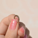 Compression Cartilage Earring Mini Thin Stone Ear Cuff Gold Silver