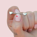 Heart Nipple Piercing Nipple Barbells Nipple Bar Body Piercing Bridge Barbells Body Jewelry