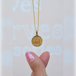 Allah Written Necklace Women's Gold Colour Circle