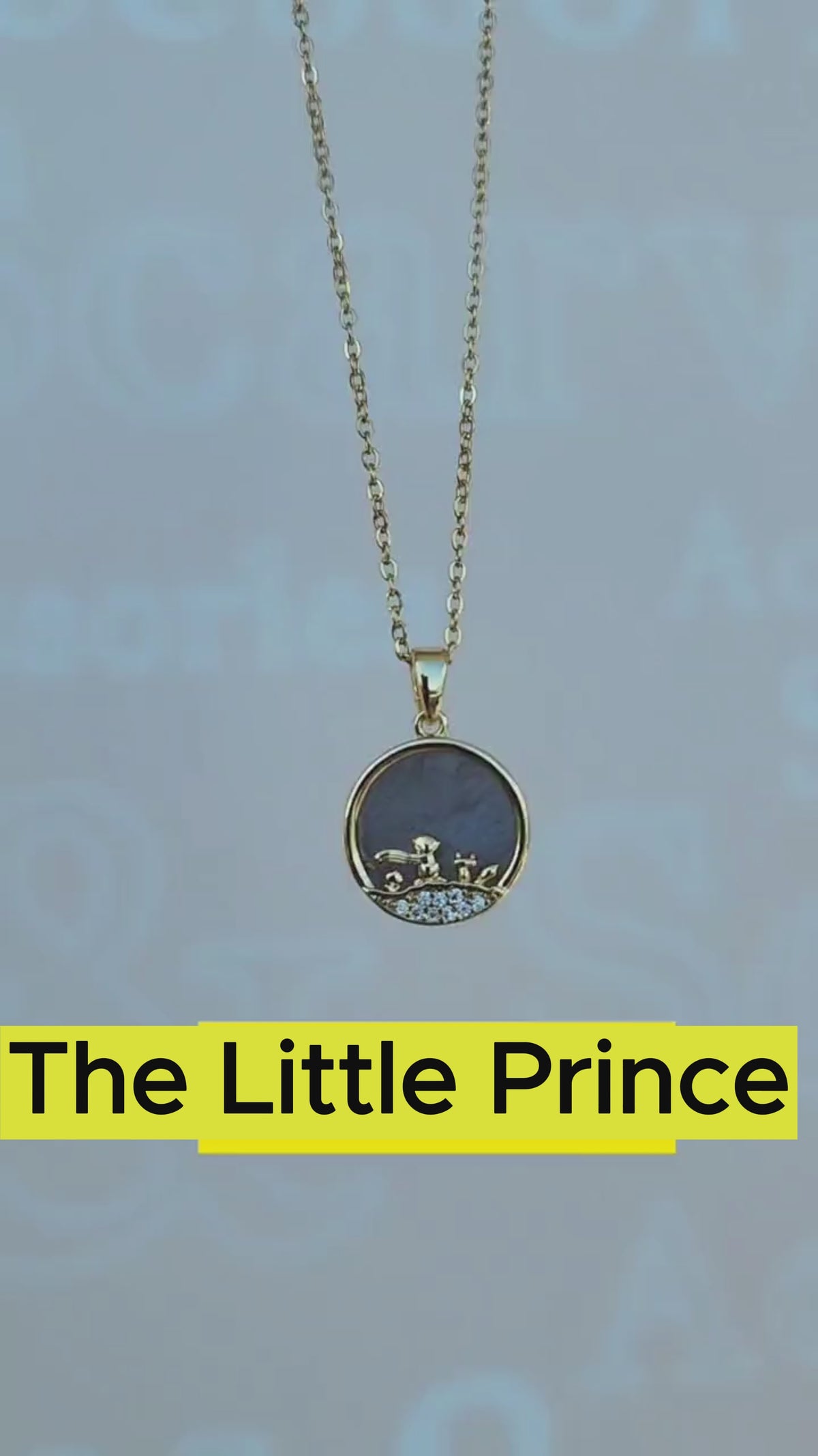 Little Prince Necklace Gold Colour Chain