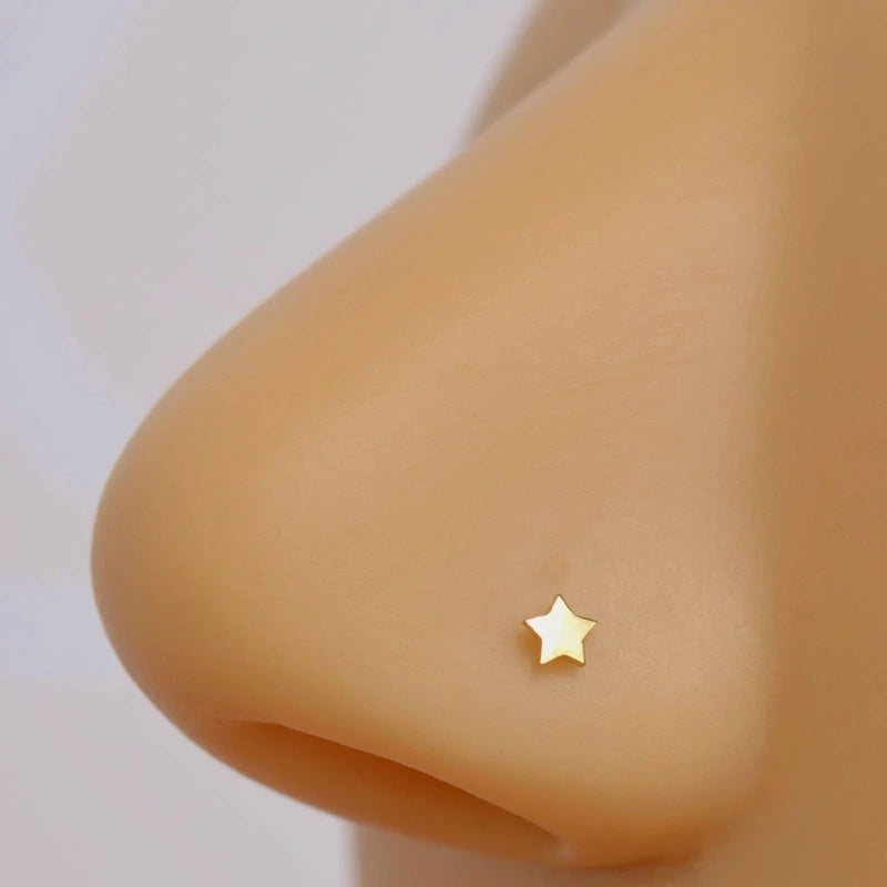 316 L Steel Mini Star Nose Piercing, Nose Stud, Tiny Nose Studs,  Nose Pin, Nose Pins, Gift for Her
