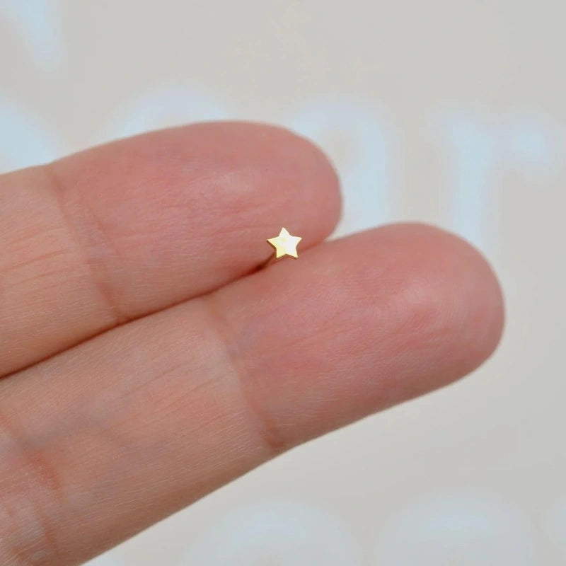 316 L Steel Mini Star Nose Piercing, Nose Stud, Tiny Nose Studs,  Nose Pin, Nose Pins, Gift for Her