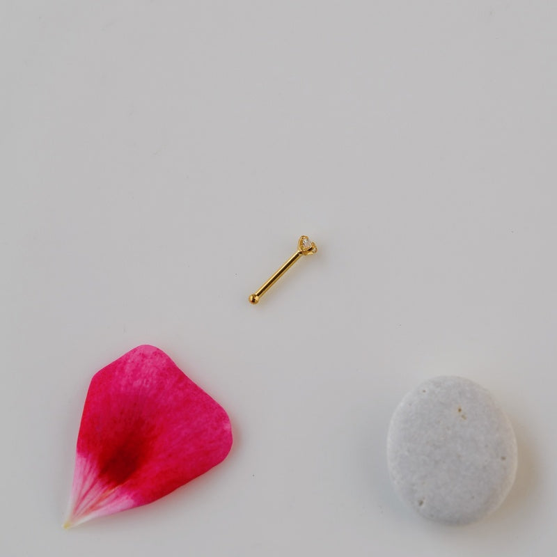 2mm Solitaire Nose Piercing Nose Stud Thin Tiny Nose Studs Nose Pin Nose Pins L Shaped Thin Tiny Gold Silver
