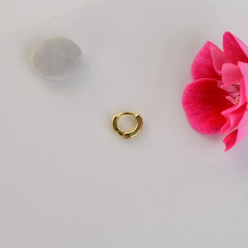 5 mm Stony Mini Ring Piercing Forward Helix Daith Helix Tragus  Minimalist Gift For Her Gold Silver