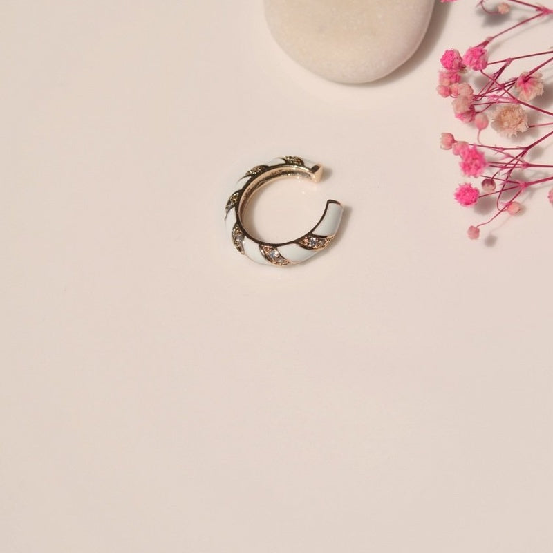 Earcuff Cartilage Earrings with Enamel