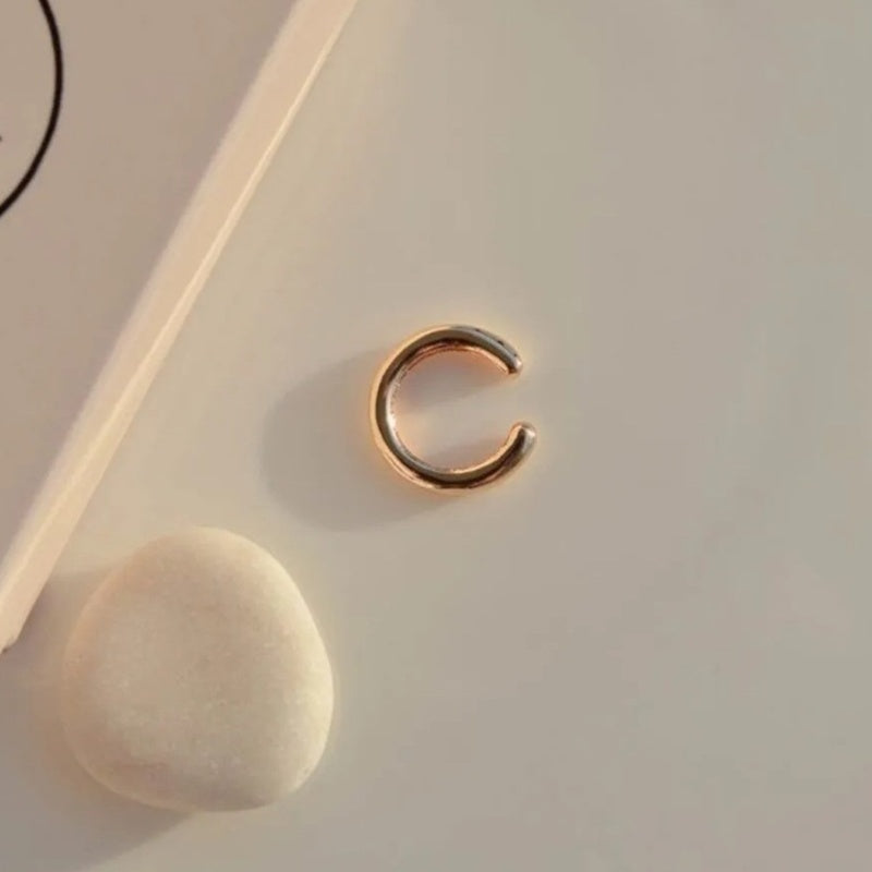 Flat Compression Cartilage Earring Ear Cuff Gold and Silver  Colour