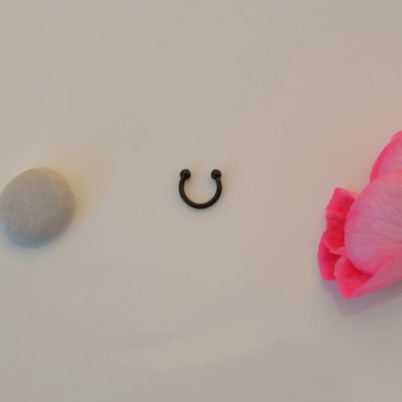 Mini Thin Horseshoe Earring Piercing Septum Ring  Nose  Ring Barbell  Lip Eyebrow Nose Bar For  Tragus, Helix, Cartilage Conch,