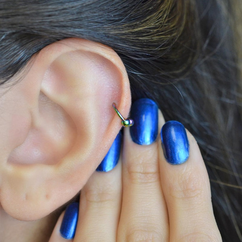 Horseshoe Earring Piercing Nose Ring For  Tragus, Septum Ring, Helix, Cartilage Conch,  Ring Barbell  Lip Eyebrow Nose Bar