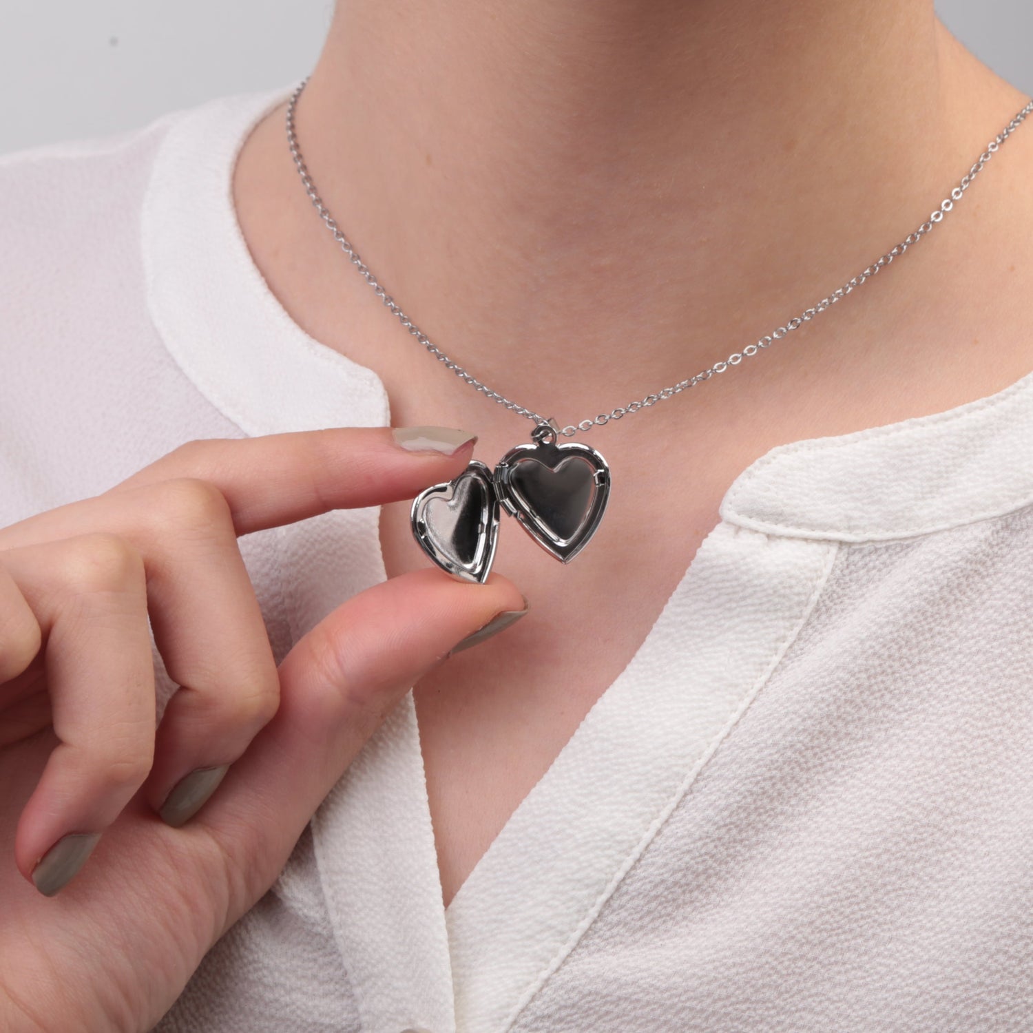 Heart Locket Necklace For Photo, Big Heart Locket, Vintage Locket Necklace,  Best Friend, Personalized Gift Necklace