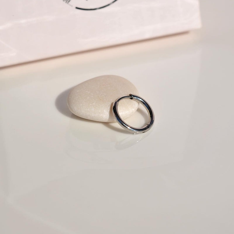 10 mm 12 mm  Hoop Mens Earrings Men Silver Mens Earring For Men